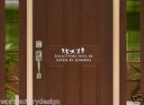 Funny Zombie No Soliciting Sign- Solicitors will be Eaten by Zombies
