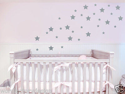 Peel and Stick Stars Removable Vinyl Wall Decal Art Simple Decor Sticker