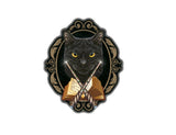 Reusable Wall Slaps Black Cat Wall Decal - Art by Lisa Parker