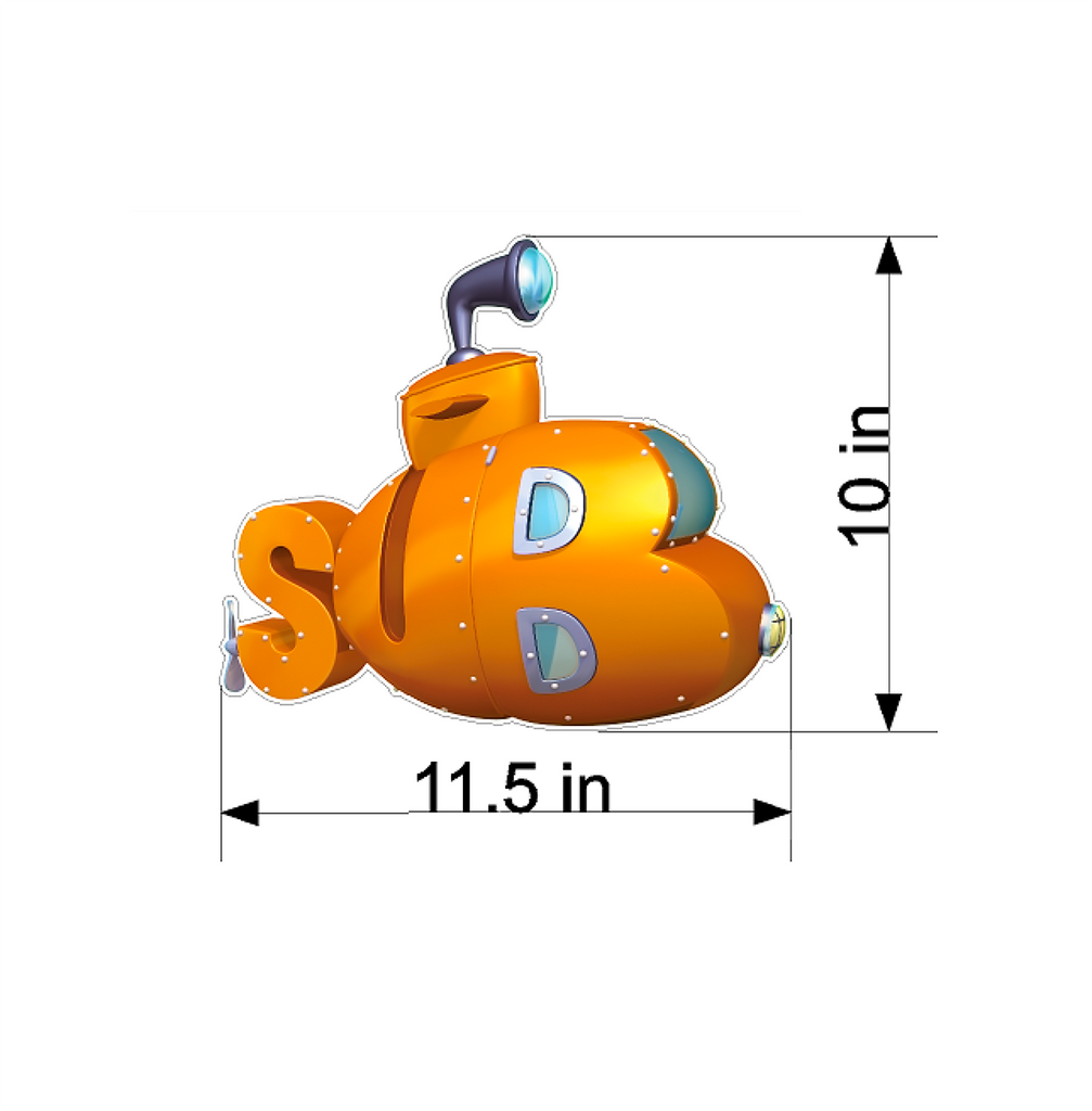 PBS Kids WordWorld Sub Wall Decal, Removable, Repositionable, & Educational