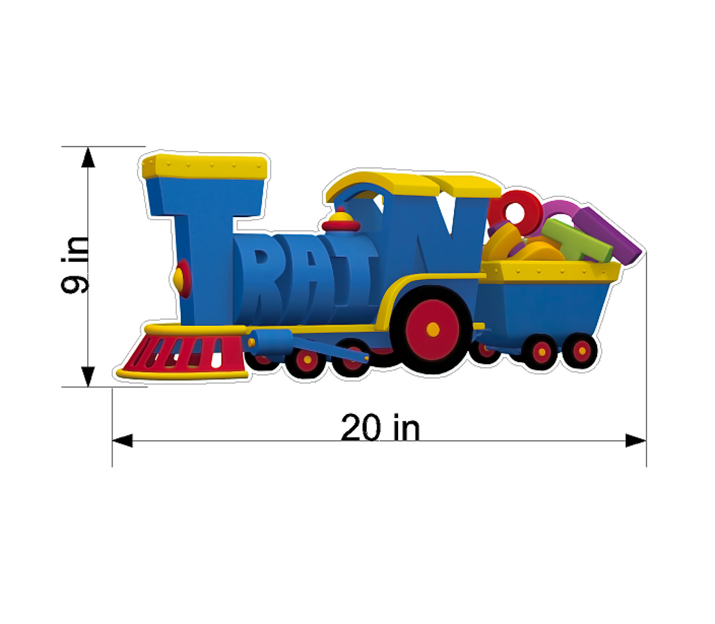 PBS Kids WordWorld Train Wall Decal, Removable, Repositionable, & Educational