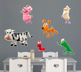 PBS Kids WordWorld WordFriends Animal Set Large Wall Decals