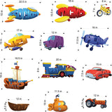 PBS Kids WordWorld Transportation Decal Set