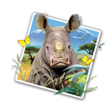 Rhino Selfie 12" Wall Slaps Decal