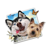 Selfie Dogs 12" Wall Slaps Decal