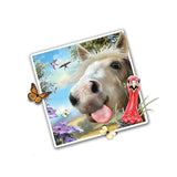 Selfie Horse 12" Wall Slaps Decal