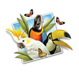 Selfie Tropical Birds 12" Wall Slaps Decal