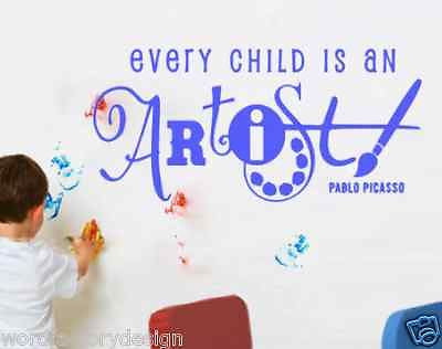 Every Child Is An Artist Pablo Picasso