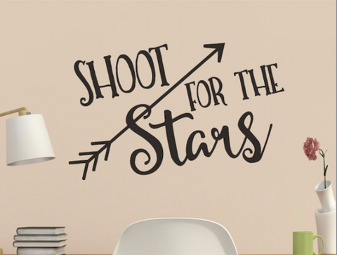 Shoot for the Stars with Arrow Quote