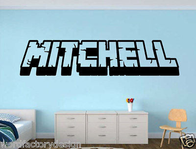 Gamer My Name decal name 3d looking