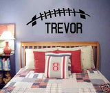 Large Custom Name Football Vinyl Wall Decal Football Sports theme Personalized