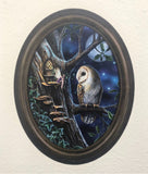 Fairy and Owl in Frame Wall Slaps Decal
