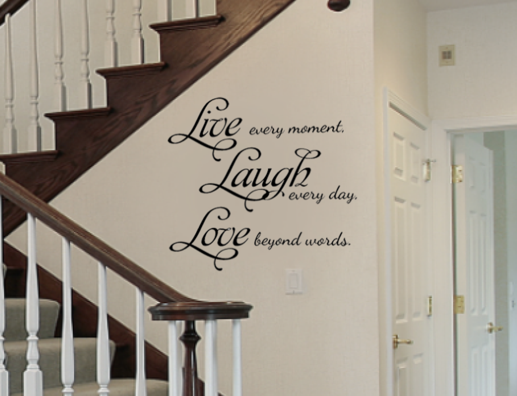 Live Laugh Love Removable Vinyl Wall Art Quotes Decal Sticker 22" tall and 24" wide