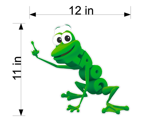 PBS Kids WordWorld Frog Wall Decal, Removable, Repositionable, & Educational