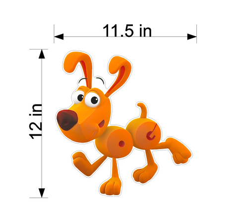 PBS Kids WordWorld Dog Wall Decal, Removable, Repositionable, & Educational
