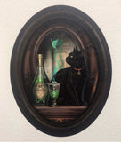 Lisa Parker Absinthe and Black Cat in Frame Wall Slaps Decal