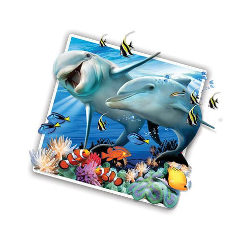 Dolphins Selfie 12" Wall Slaps Decal