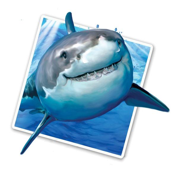 Selfie Shark 12" Wall Slaps Decal